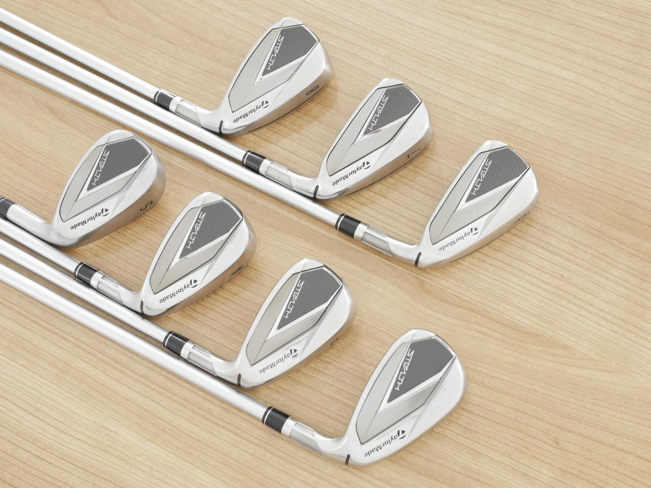 Iron set : Taylormade : ชุดเหล็ก Taylormade Stealth (ออกปี 2022 Japan Spec.) มีเหล็ก 6-Pw,Aw,Sw (7 ชิ้น) ก้านกราไฟต์ Fujikura MCI 70 Flex R