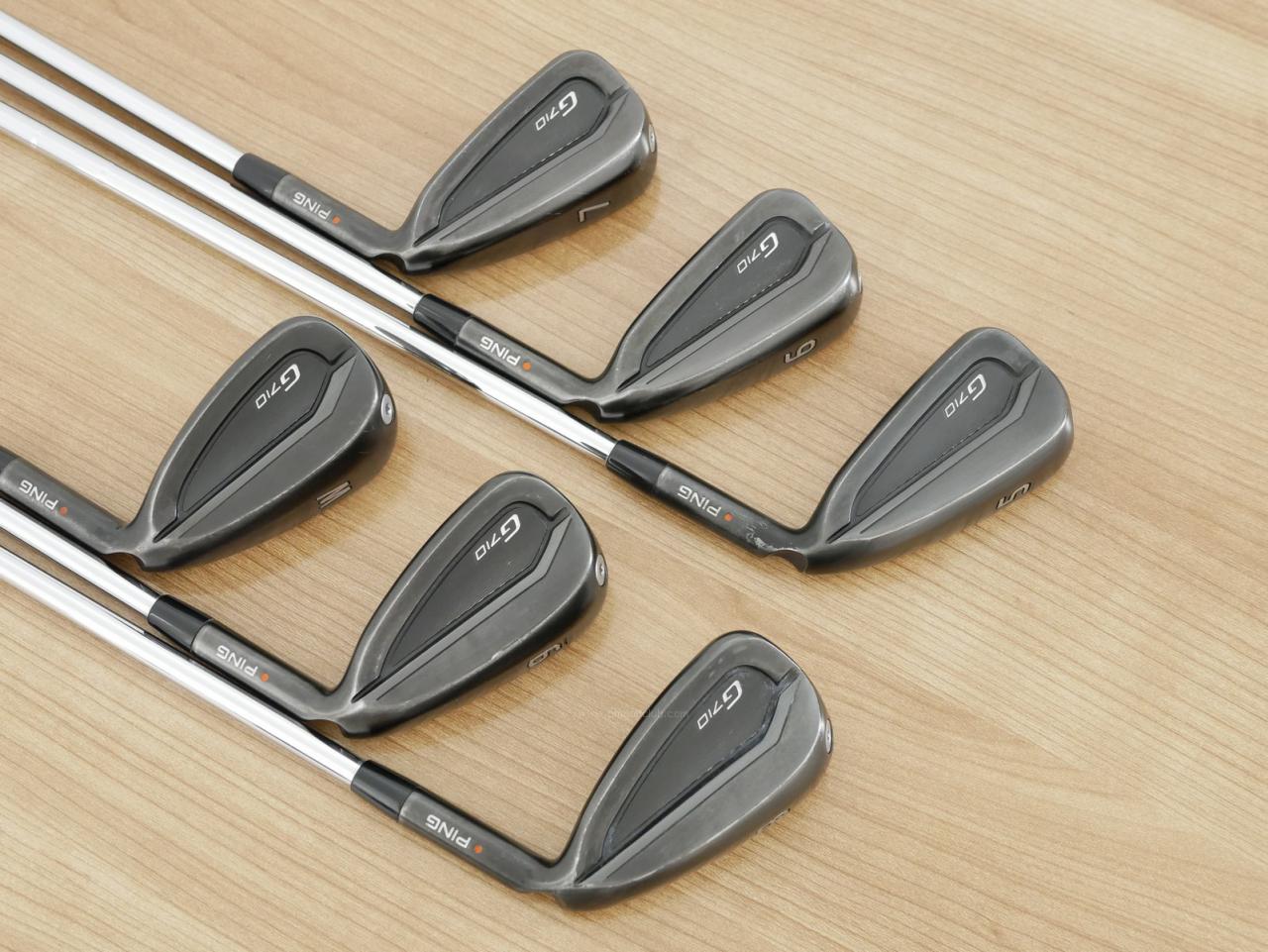 Iron set : Ping : ชุดเหล็ก Ping G710 (ปี 2021 Japan Spec. ใบใหญ่ ง่ายที่สุด ไกลที่สุดของ Ping) มีเหล็ก 5-Pw (6 ชิ้น) ก้านเหล็ก NS Pro Zelos 6 Flex R