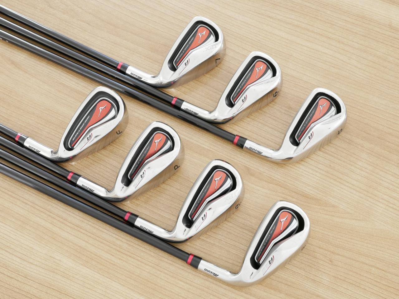 Iron set : Mizuno : ชุดเหล็ก Mizuno JPX A25 (ตีง่าย ไกล) มีเหล็ก 5-Pw,Aw (7 ชิ้น) ก้านกราไฟต์ Flex SR