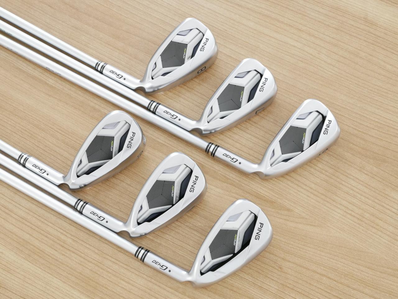 Iron set : Ping : ชุดเหล็ก Ping G430 (ออกปี 2023 Japan Spec. ใบใหญ่ ง่าย ไกล) มีเหล็ก 6-W,50 (6 ชิ้น) ก้านกราไฟต์ Fujikura HL45 Flex R
