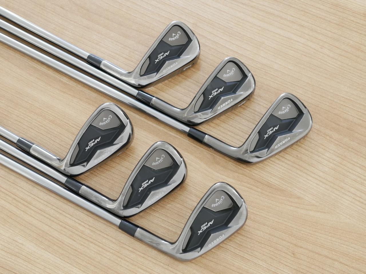 Iron set : Callaway : ชุดเหล็ก Callaway APEX Pro Forged Black (หายาก ออกปี 2019) มีเหล็ก 5-Pw (6 ชิ้น) ก้านเหล็ก NS Pro Modus 120 Flex S