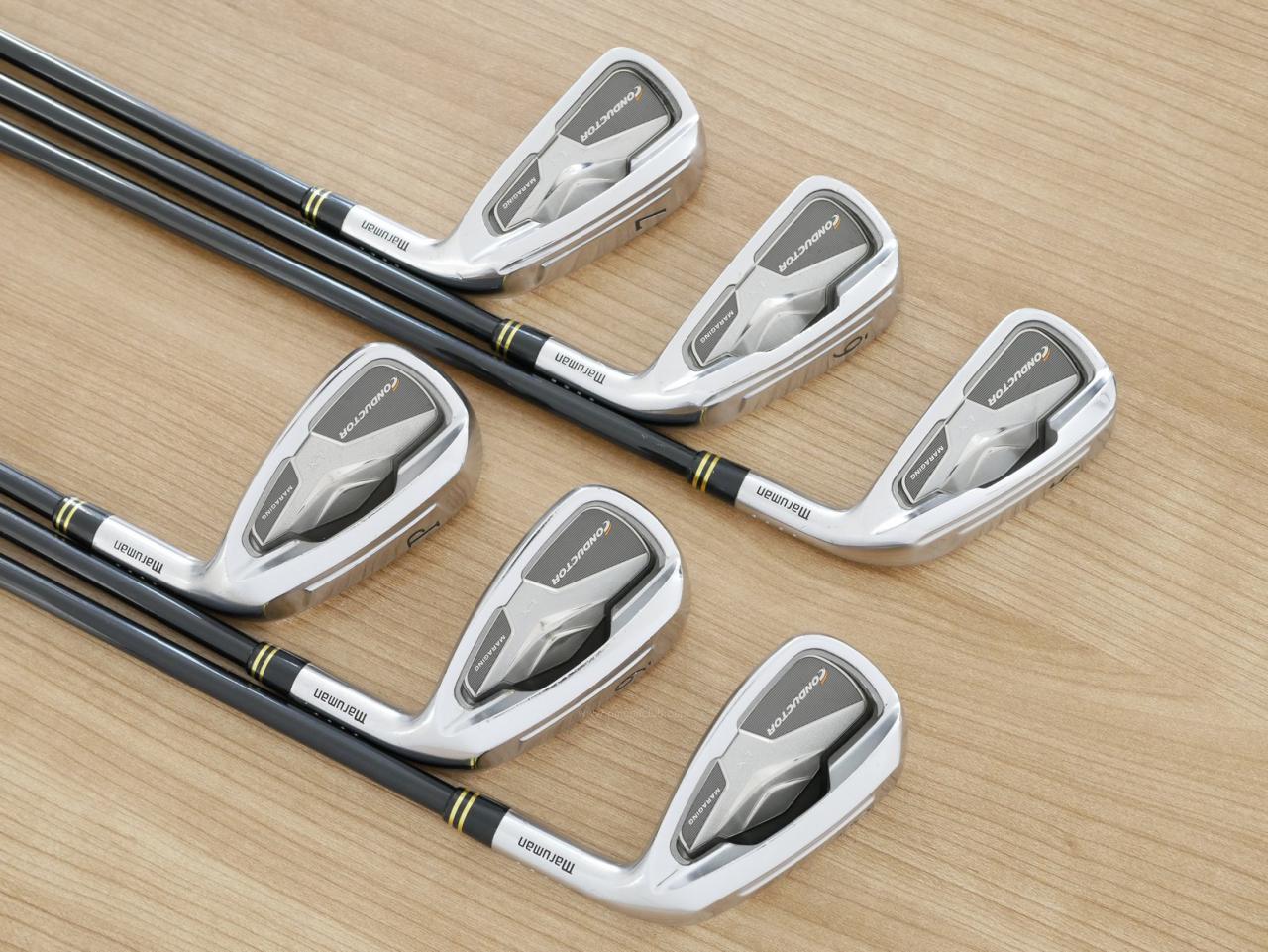 Iron set : Maruman : ชุดเหล็ก Maruman Conductor LX (ตีง่าย ไกล หน้า Maraging) มีเหล็ก 5-Pw (6 ชิ้น) ก้านกราไฟต์ Flex R