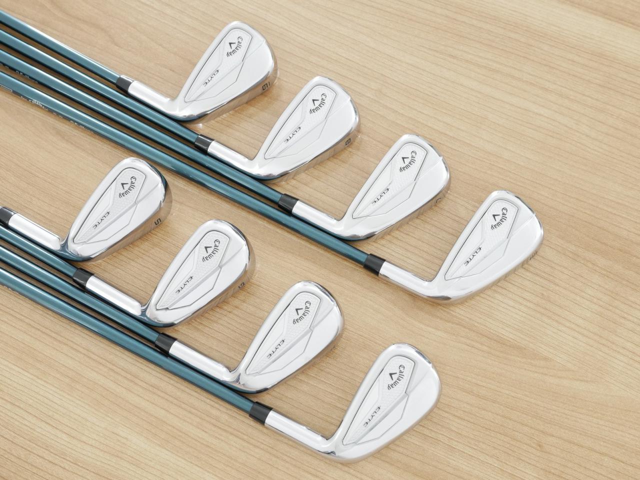 Iron set : Callaway : ชุดเหล็ก Callaway ELYTE (ออกปี 2025 ตีง่ายมาก ไกล Japan Spec.) มีเหล็ก 6-Pw,Aw,Gw,Sw (8 ชิ้น) ก้านกราไฟต์ Fujikura VENTUS 5 Flex R