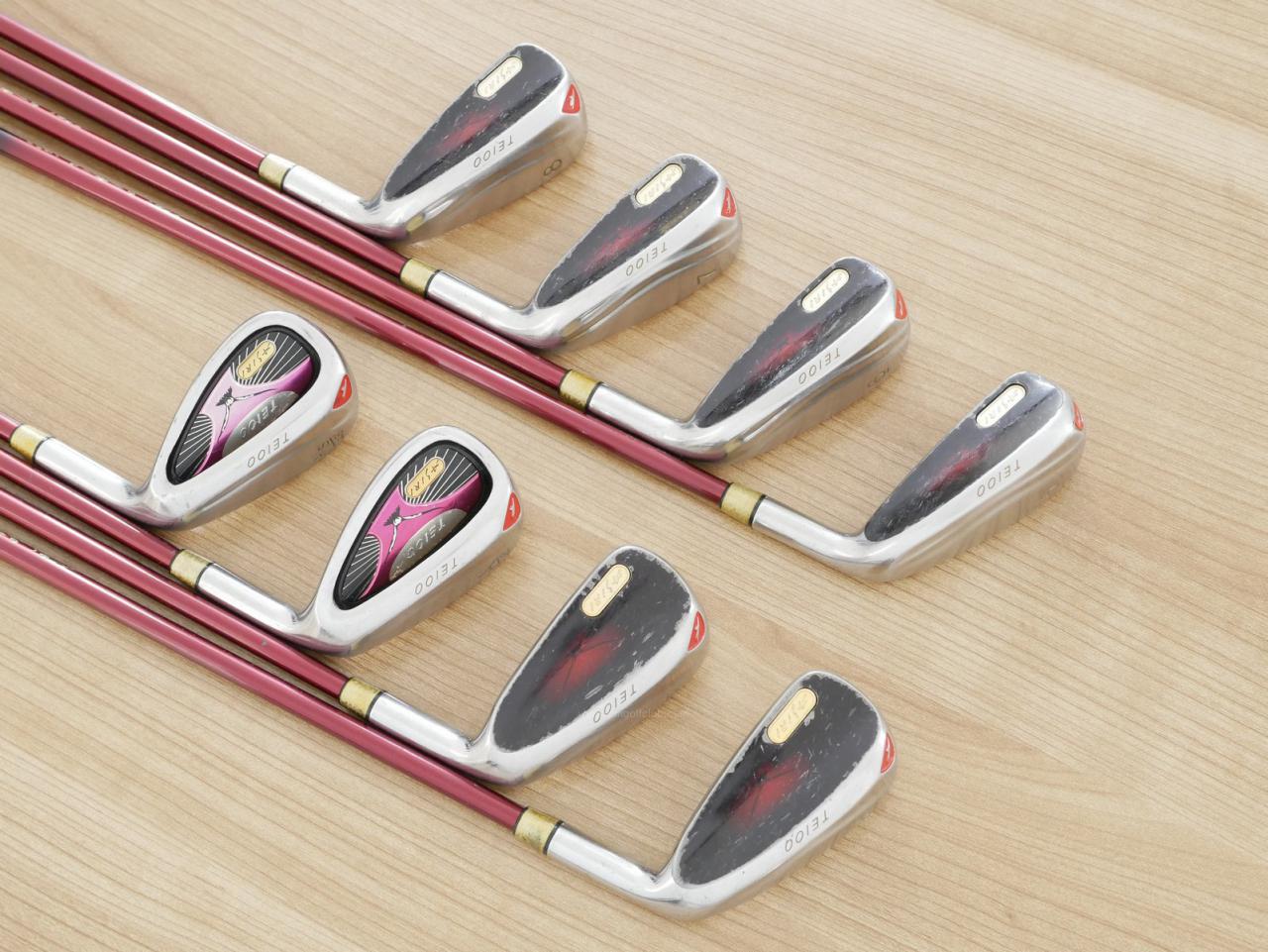 Iron set : Other Brand : ชุดเหล็กกระเทย Kamuiworks ASIRI TEIOO Mid Air (ตีง่ายมาก ไกล) มีเหล็ก 5-Pw,Aw,As (8 ชิ้น) ก้านกราไฟต์ Flex R