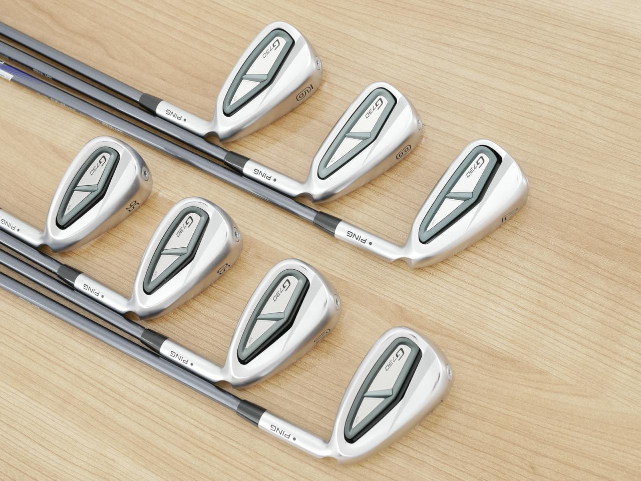 Iron set : Ping : ชุดเหล็ก Ping G730 (รุ่นล่าสุด ปี 2024 Japan Spec. ใบใหญ่ ง่ายที่สุด ไกลที่สุดของ Ping) มีเหล็ก 7-Pw,Aw,50,56 (7 ชิ้น) ก้านกราไฟต์ Fujikura HL40 Flex R2