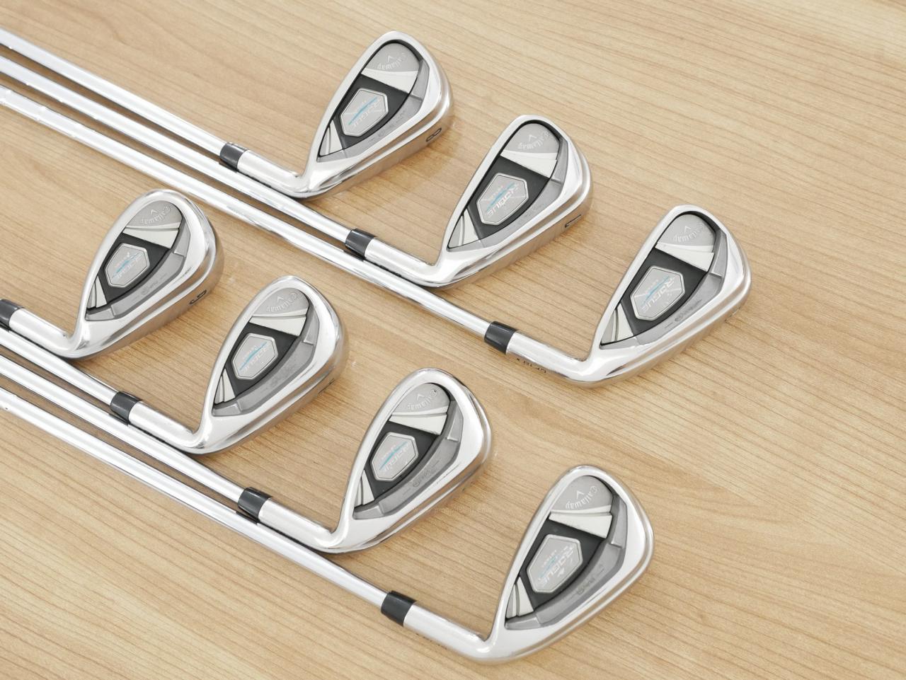 Iron set : Callaway : ชุดเหล็ก Callaway Rogue Star CF18 (ออกปี 2018 ตีง่าย ไกลมากๆ) มีเหล็ก 6-Pw,Aw,Gw (7 ชิ้น) ก้านเหล็ก NS Pro ZELOS 7 Flex S