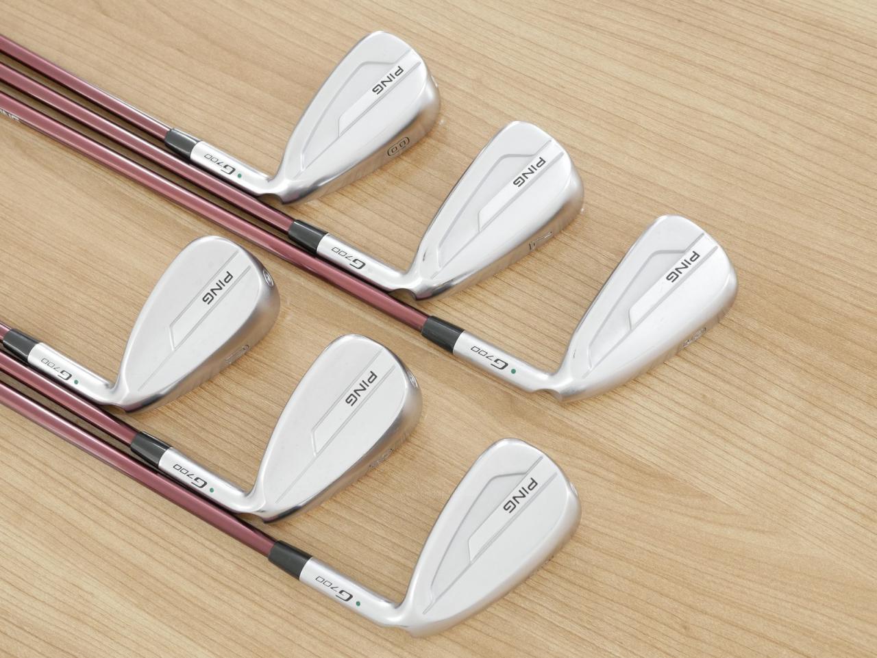 Iron set : Ping : ชุดเหล็ก Ping G700 (ปี 2019 Japan Spec. ใบใหญ่ ง่ายที่สุด ไกลที่สุดของ Ping) มีเหล็ก 6-Pw,Aw (6 ชิ้น) ก้านกราไฟต์ Mitsubishi FUBUKI Flex R