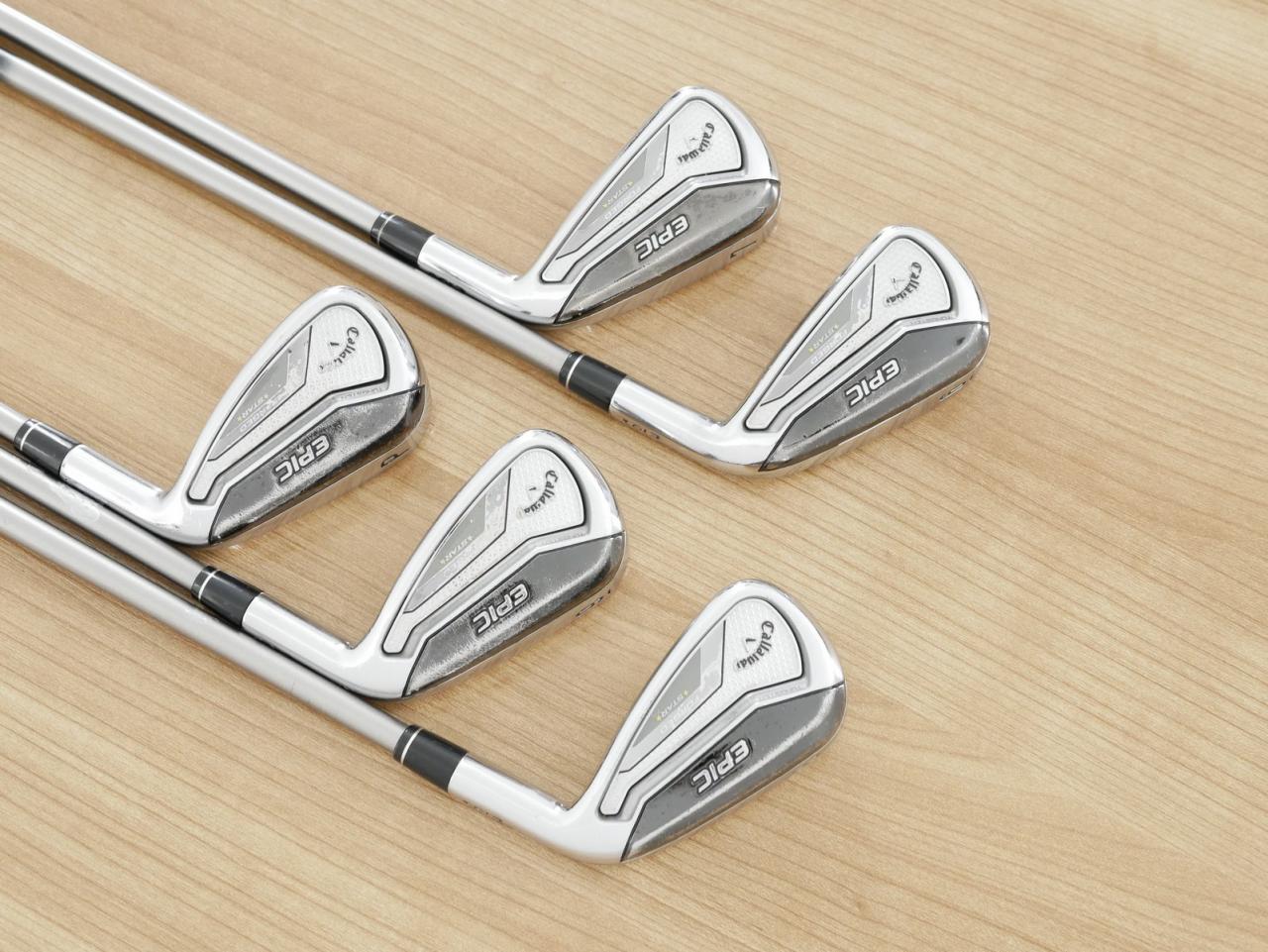 Iron set : Callaway : ชุดเหล็ก Callaway EPIC Forged Star (รุ่นท้อปสุด ปี 2020 ตีไกลกว่าปกติ 2 เบอร์) มีเหล็ก 6-Pw (5 ชิ้น) ก้านกราไฟต์ Fujikura Speeder Evolution Flex R