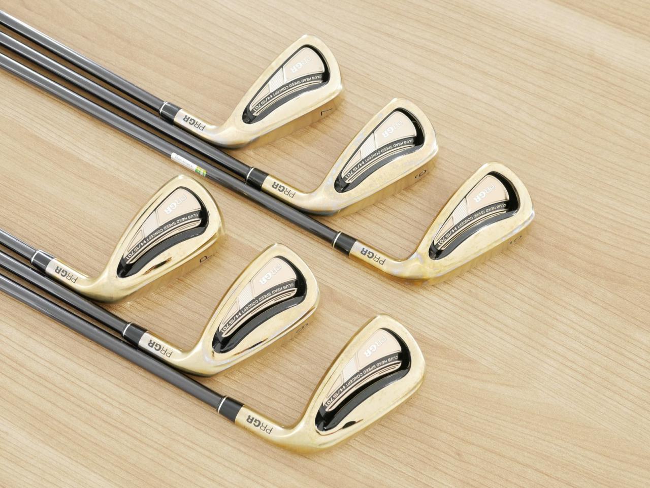 Iron set : PRGR : ชุดเหล็ก PRGR H/S 701 (หน้า Maraging เด้ง ไกล) มีเหล็ก 5-Pw (6 ชิ้น) ก้าน M-37 Flex R