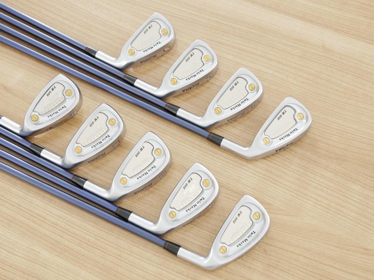 Iron set : Honma : ชุดเหล็ก Honma TwinMarks TM-202 มีเหล็ก 4-11,Sw (9 ชิ้น) ก้านกราไฟต์ Flex R