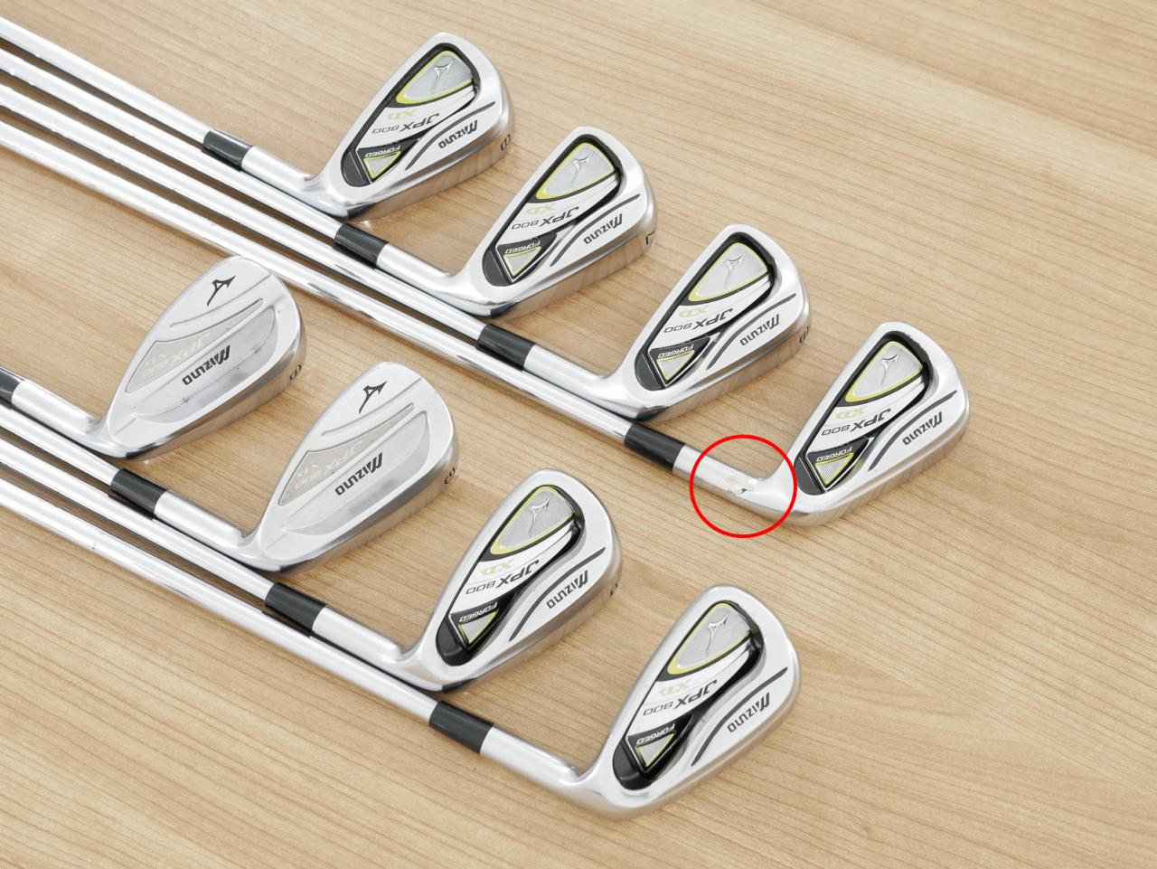 Iron set : Mizuno : **มีตำหนิ** ชุดเหล็ก Mizuno JPX 800 XD Forged มีเหล็ก 5-Pw,Aw,Sw (8 ชิ้น) ก้านเหล็ก NS Pro 950 HT Flex SR