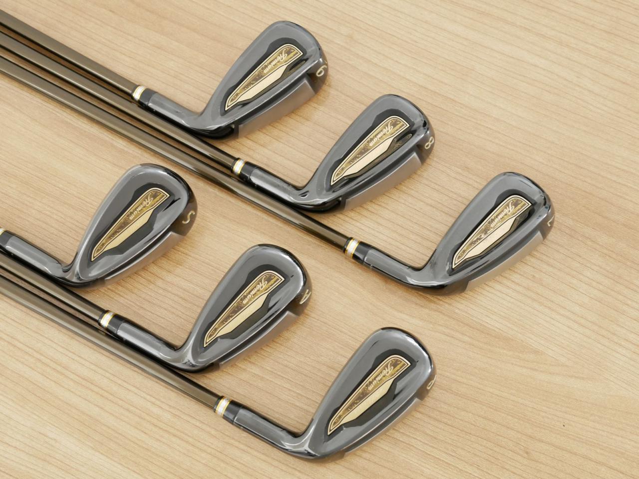 Iron set : Tsuruya : ชุดเหล็ก Tsuruya AXEL Gold Premium 6 (ออกปี 2024 ของใหม่ 7 หมื่นกว่าบาท หน้าเด้งสุดๆ ไกลสุดๆๆ) มีเหล็ก 7-Pw,Aw,Sw (6 ชิ้น) ก้านกราไฟต์ Flex R