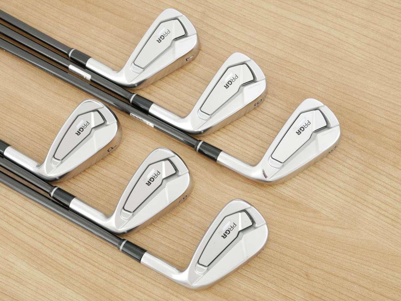 Iron set : PRGR : ชุดเหล็ก PRGR 02 Forged (ปี 2023 นุ่มมาก หายาก) มีเหล็ก 5-Pw (6 ชิ้น) ก้านกราไฟต์ Mitsubishi Diamana Flex S