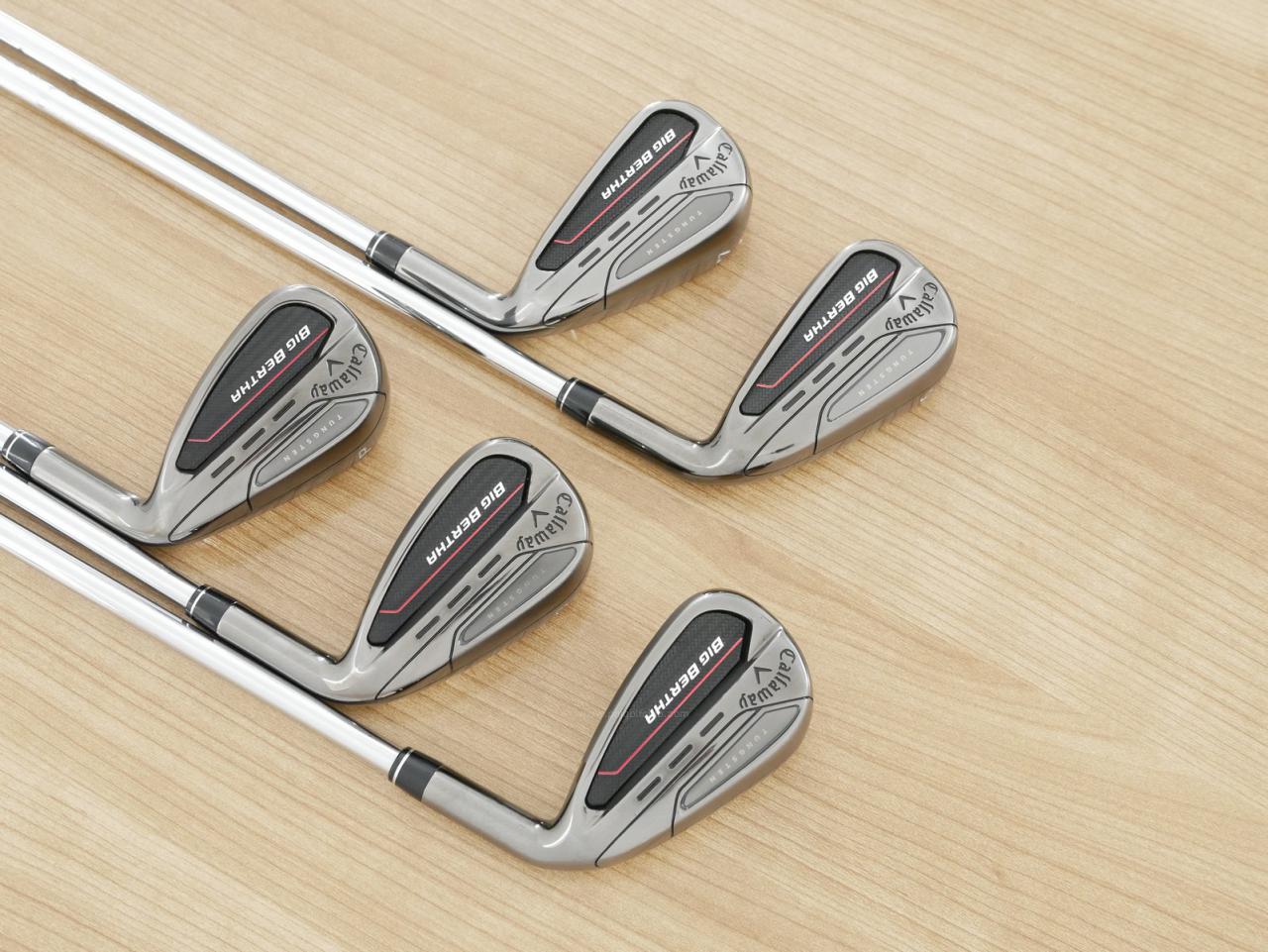 Iron set : Callaway : ชุดเหล็ก Callaway Big Bertha (ออกปี 2023 ตีง่ายที่สุดของ Callaway) มีเหล็ก 6-Pw (5 ชิ้น) ก้านเหล็ก NS Pro 950 Neo Flex S