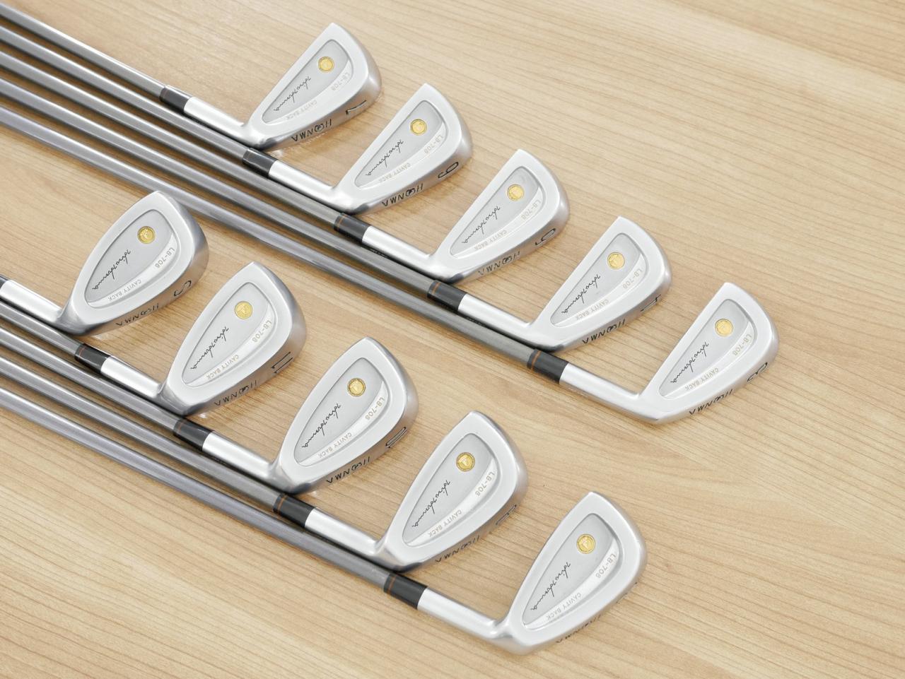 Iron set : Honma : **ก้าน 3 ดาว** ชุดเหล็ก Honma LB-708 มีเหล็ก 3-11,Sw (10 ชิ้น) ก้านกราไฟต์ Flex R-1 (3 ดาว)