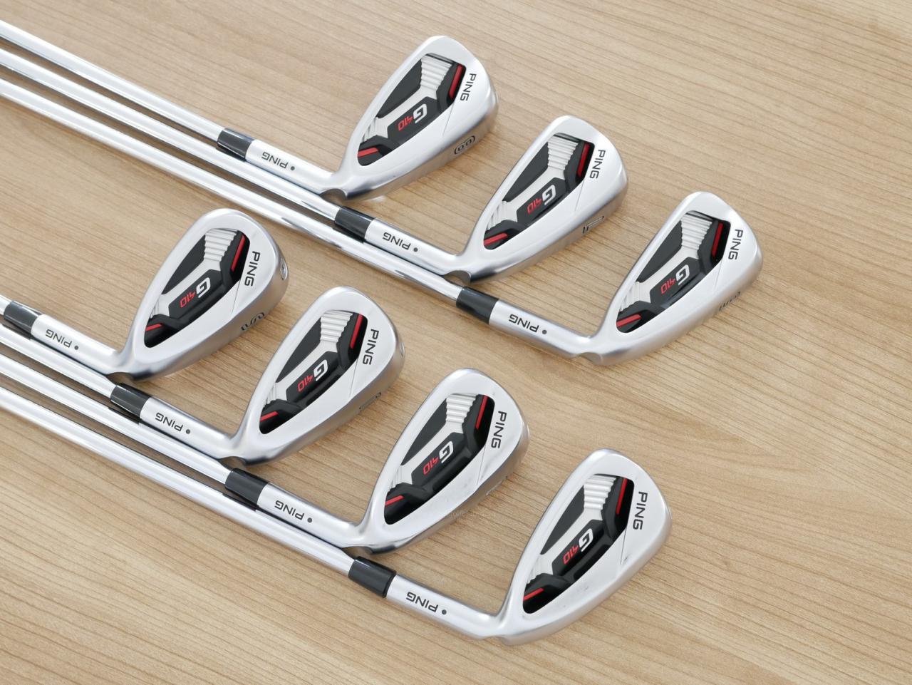 Iron set : Ping : ชุดเหล็ก Ping G410 (รุ่นปี 2019 Japan Spec. ใบใหญ่ ง่าย ไกล) มีเหล็ก 6-Pw,Aw,Sw (7 ชิ้น) ก้านเหล็ก NS Pro Zelos 7 Flex R