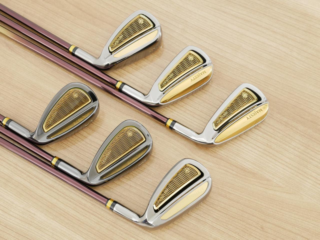 Iron set : Maruman : ชุดเหล็ก Maruman Majesty Prestigio 13 (ออกปี 2024 ท็อปสุดๆ ของใหม่ 1.2 แสน หายากมากๆ) มีเหล็ก 7-Pw,Aw,Sw (6 ชิ้น) ก้านกราไฟต์ Flex SR