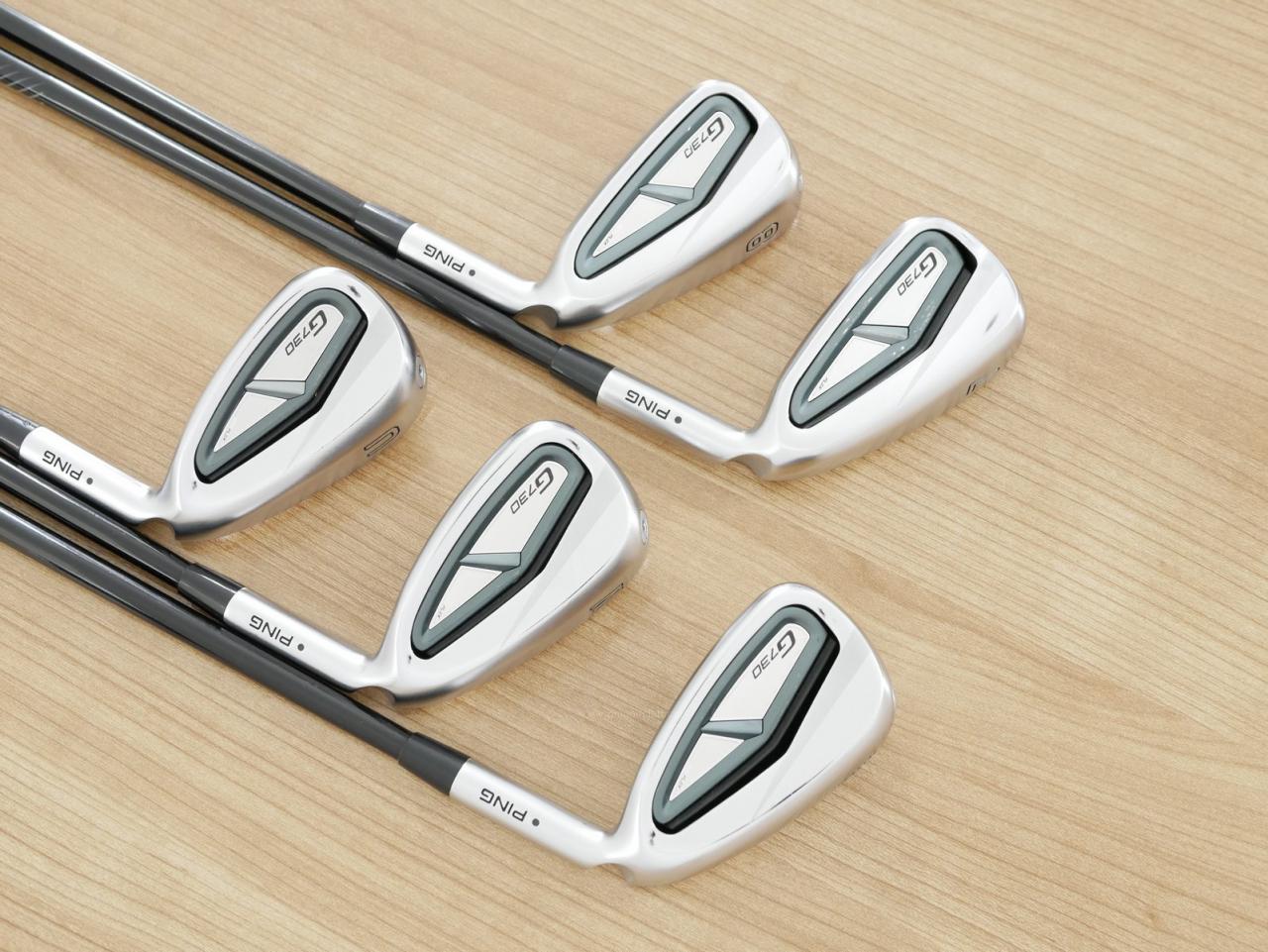 Iron set : Ping : ชุดเหล็ก Ping G730 (รุ่นล่าสุด ปี 2024 Japan Spec. ใบใหญ่ ง่ายที่สุด ไกลที่สุดของ Ping) มีเหล็ก 7-Pw,Aw (5 ชิ้น) ก้านกราไฟต์ Ping ALTA J CB Flex SR