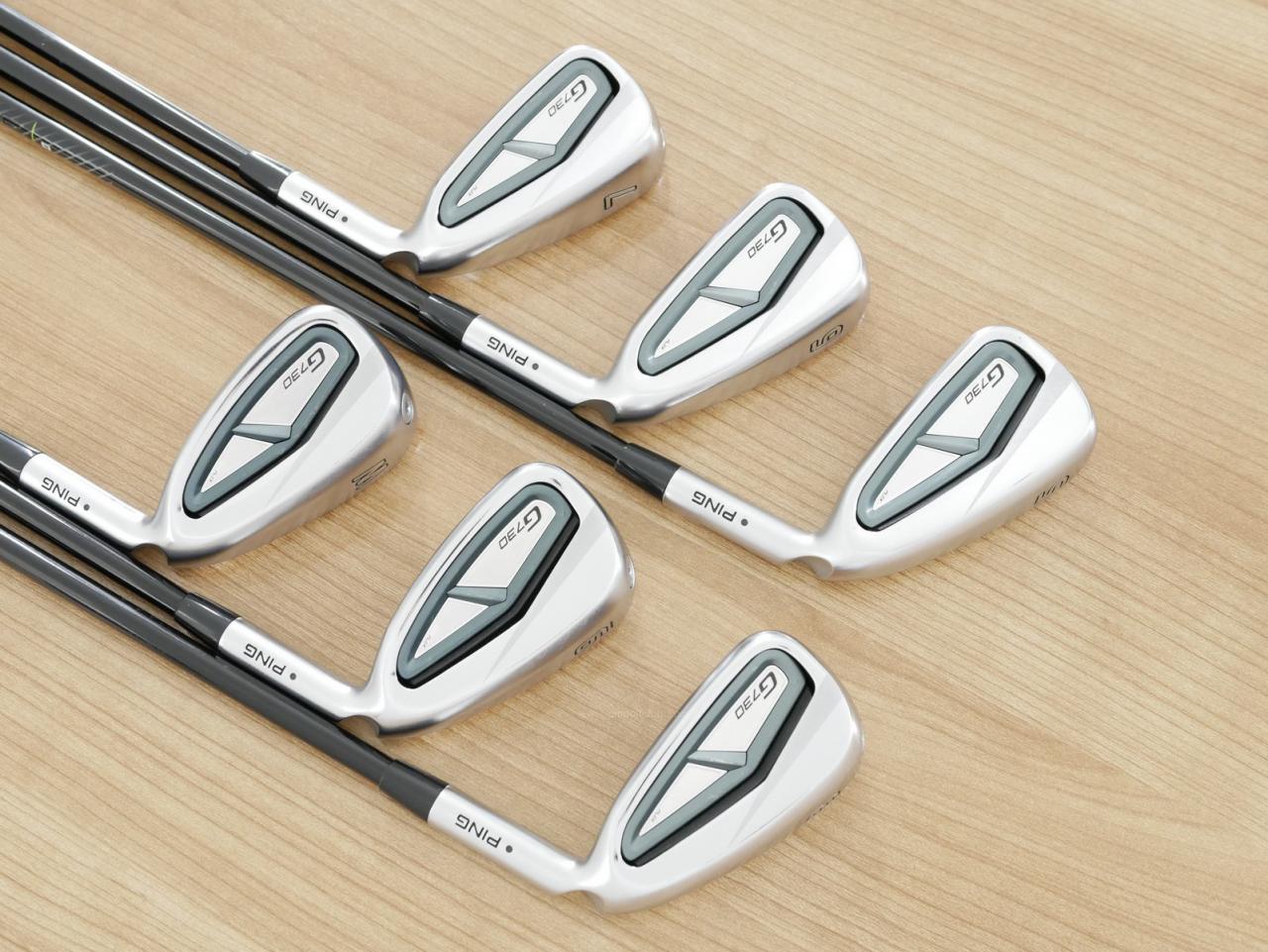 Iron set : Ping : ชุดเหล็ก Ping G730 (รุ่นล่าสุด ปี 2024 Japan Spec. ใบใหญ่ ง่ายที่สุด ไกลที่สุดของ Ping) มีเหล็ก 5-Pw (6 ชิ้น) ก้านกราไฟต์ Ping ALTA J CB Flex R