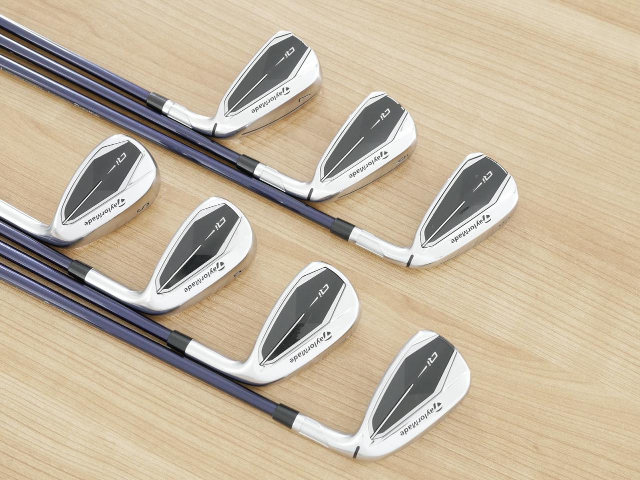Iron set : Taylormade : ชุดเหล็ก Taylormade Qi (ออกปี 2024 Japan Spec.) มีเหล็ก 5-Pw,Sw (7 ชิ้น) ก้านกราไฟต์ Mitsubishi Diamana TM60 Flex R