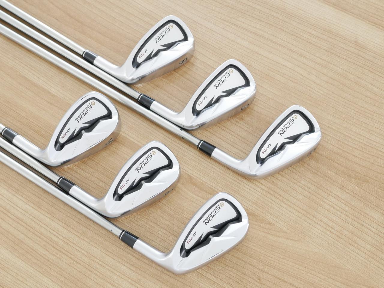 Iron set : Epon : ชุดเหล็ก EPON AF-705 Forged (ปี 2019 ใบใหญ่ ตีง่าย ไกล) มีเหล็ก 6-Pw,Aw (6 ชิ้น) สุดยอดก้าน TRPX I-8 Flex S