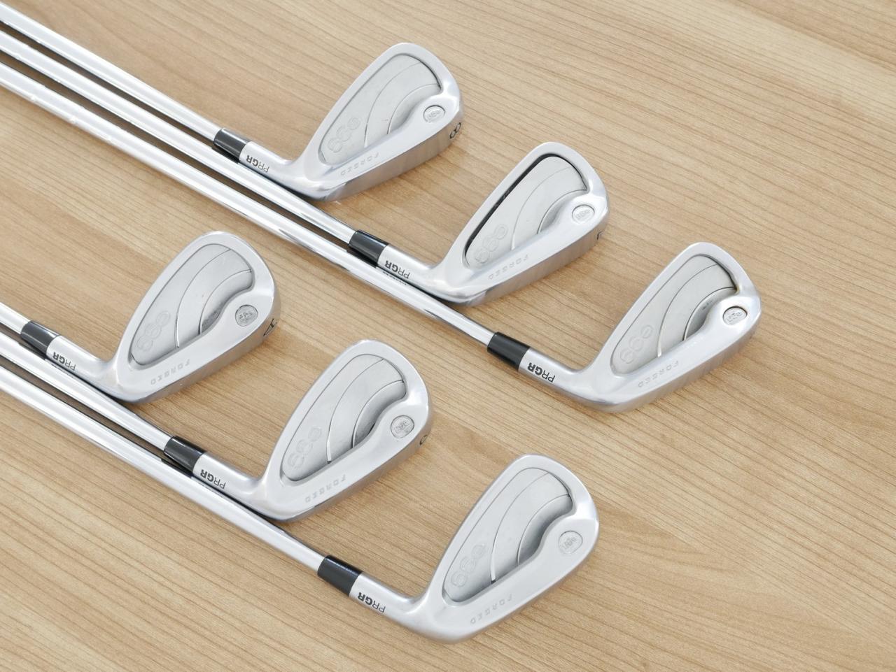 Iron set : PRGR : ชุดเหล็กกระเทย PRGR NEW Egg Forged (รุ่นปี 2020 ตีง่ายและไกลมากๆ เด้งสุดๆ COR 0.82) มีเหล็ก 6-Pw,Aw (6 ชิ้น) ก้านเหล็ก Dynamic Gold 105 S200