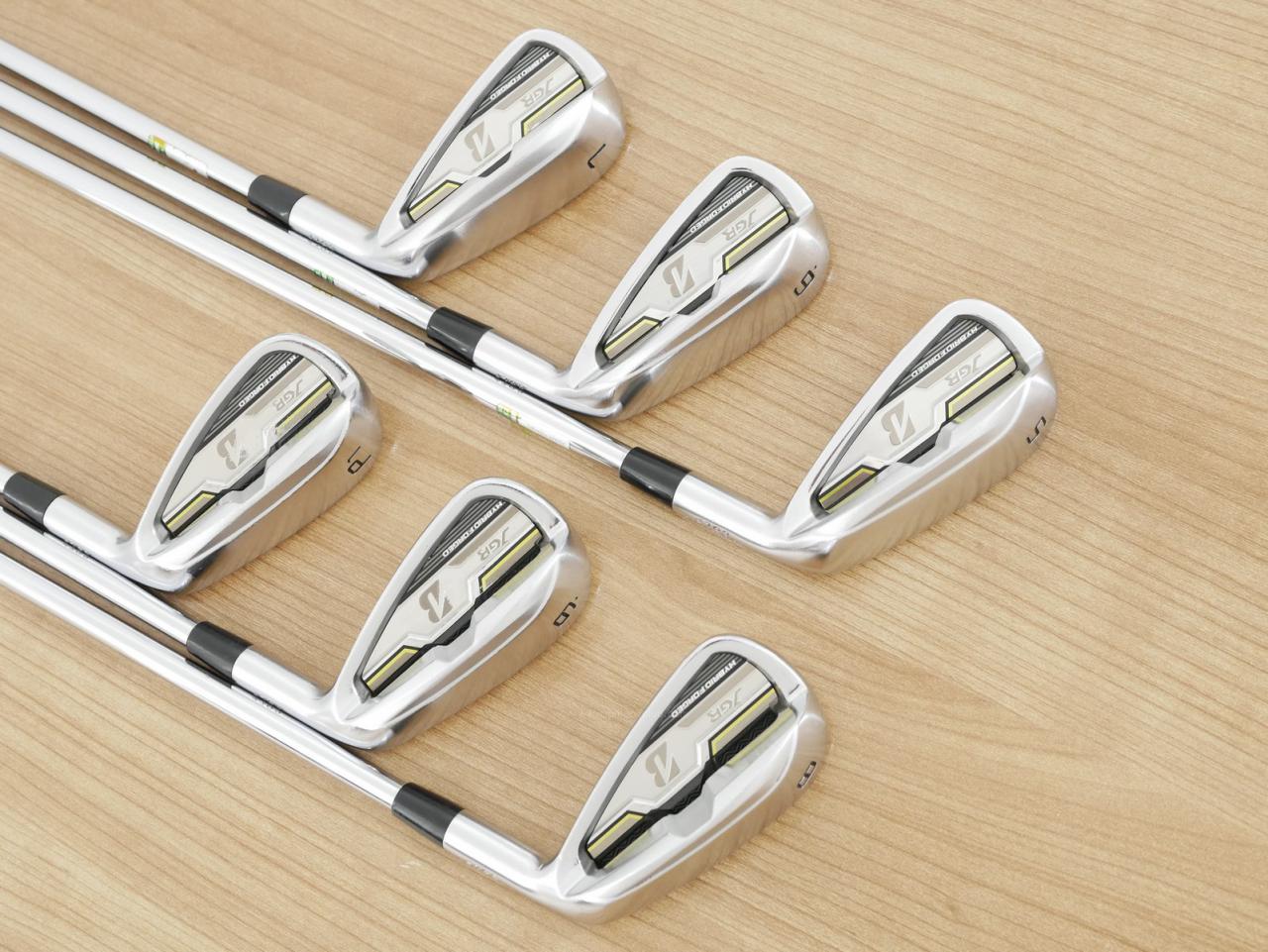 Iron set : Bridgestone : ชุดเหล็ก Bridgestone JGR Hybrid Forged (ตีไกลกว่าตัวอื่น 2 เบอร์) มีเหล็ก 5-P1 (6 ชิ้น) ก้านเหล็ก NS Pro ZELOS 8 Flex R