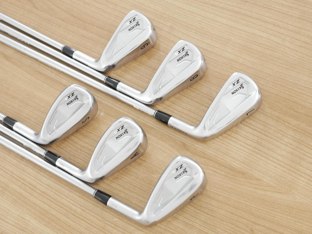 Iron set : Other Brand : ชุดเหล็ก Srixon ZX4 MK II (รุ่นปี 2023 ตีง่าย ไกล) มีเหล็ก 7-Pw,Aw,Sw (6 ชิ้น) ก้านกราไฟต์ Mitsubishi Diamana ZX-II 60 Flex S