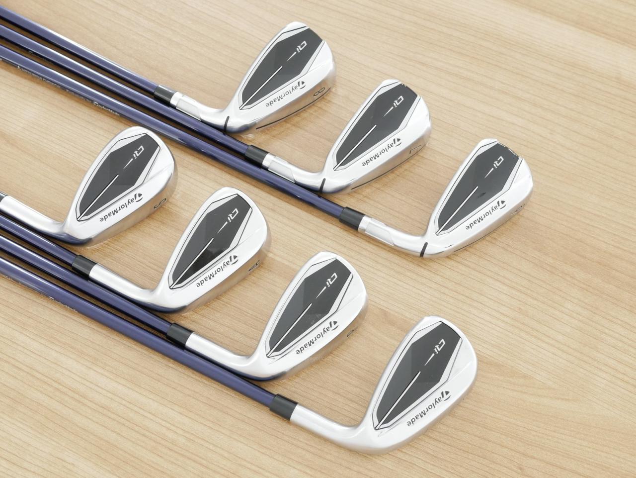 Iron set : Taylormade : ชุดเหล็ก Taylormade Qi (รุ่นล่าสุด ออกปี 2024 Japan Spec.) มีเหล็ก 6-Pw,Aw,Sw (7 ชิ้น) ก้านกราไฟต์ Mitsubishi Diamana TM60 Flex R