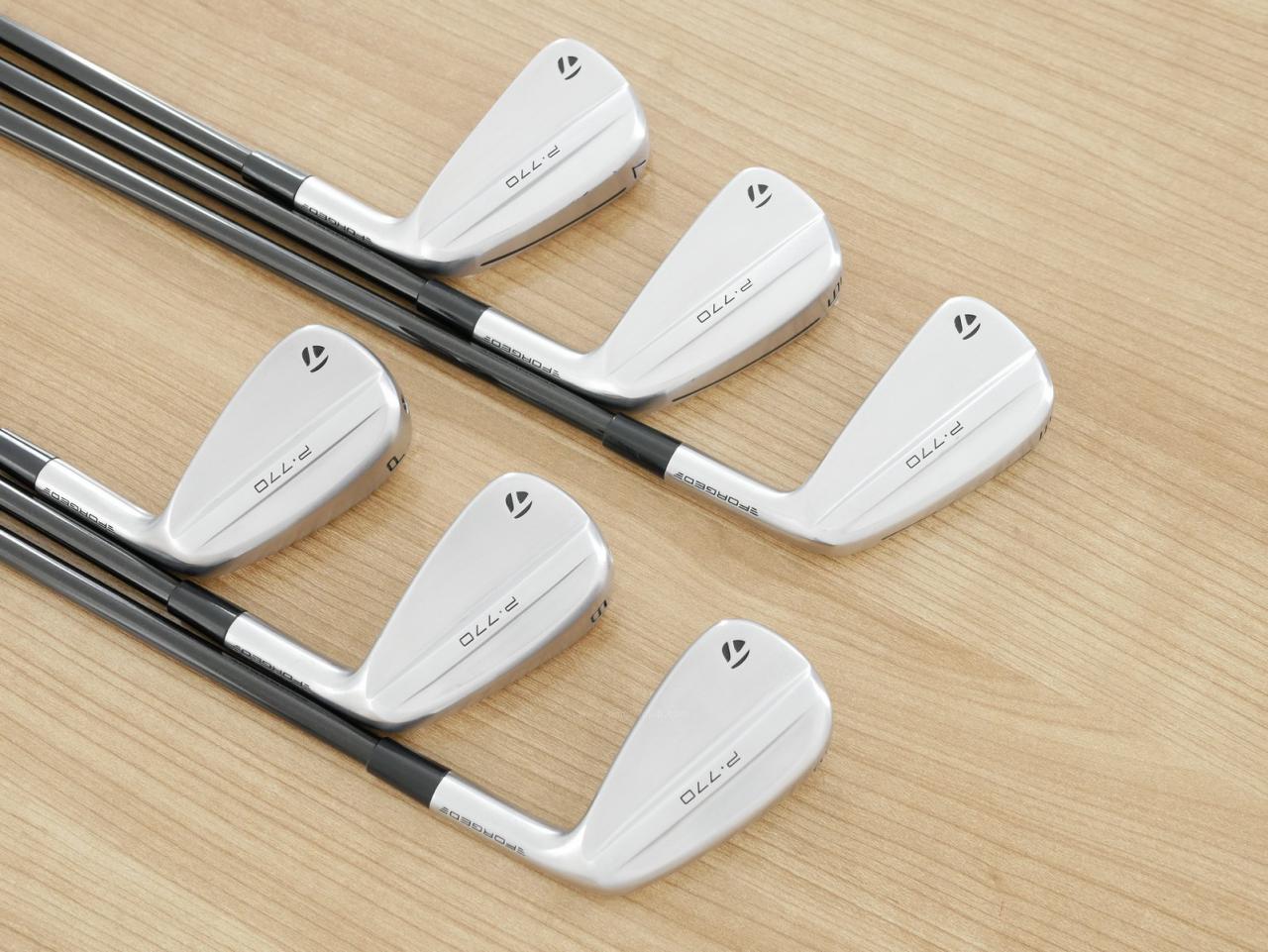 Iron set : Taylormade : ชุดเหล็ก Taylormade P770 Forged (รุ่นล่าสุด ออกปี 2024 นุ่ม แน่น) มีเหล็ก 5-Pw (6 ชิ้น) ก้านกราไฟต์ Graphite Design RAUNE i105 Flex S