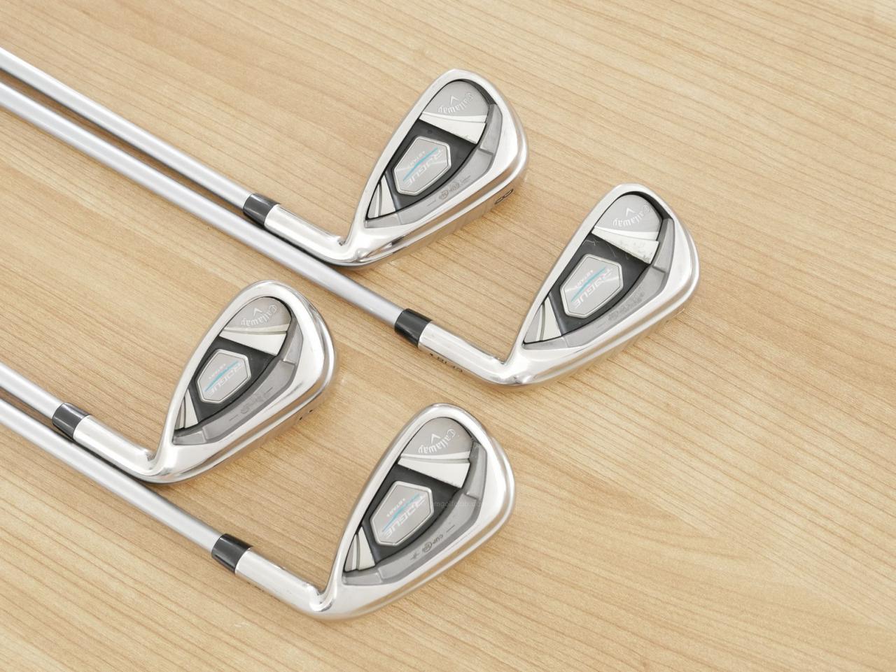 Iron set : Callaway : ชุดเหล็ก Callaway Rogue Star CF18 (ออกปี 2018 ตีง่าย ไกลมากๆ) มีเหล็ก 7-Pw (4 ชิ้น) ก้านกราไฟต์ Mitsubishi FUBUKI 50 Flex R