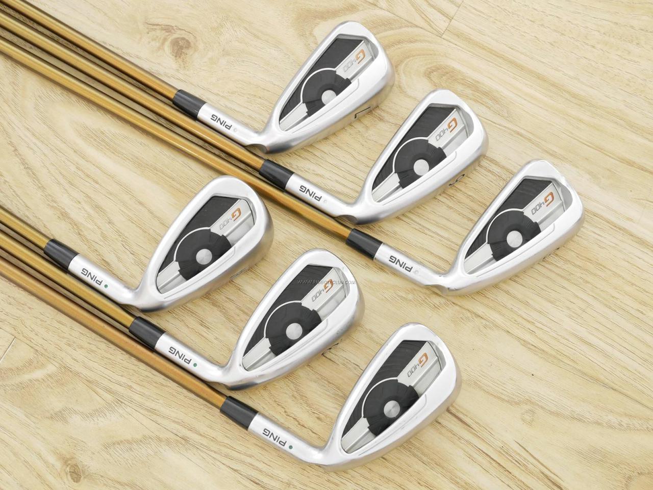 Iron set : Ping : ชุดเหล็ก Ping G400 (ปี 2018 ใบใหญ่ ง่าย ไกล) มีเหล็ก 5-Pw (6 ชิ้น) ก้านกราไฟต์ Ping Alta J CB Flex R
