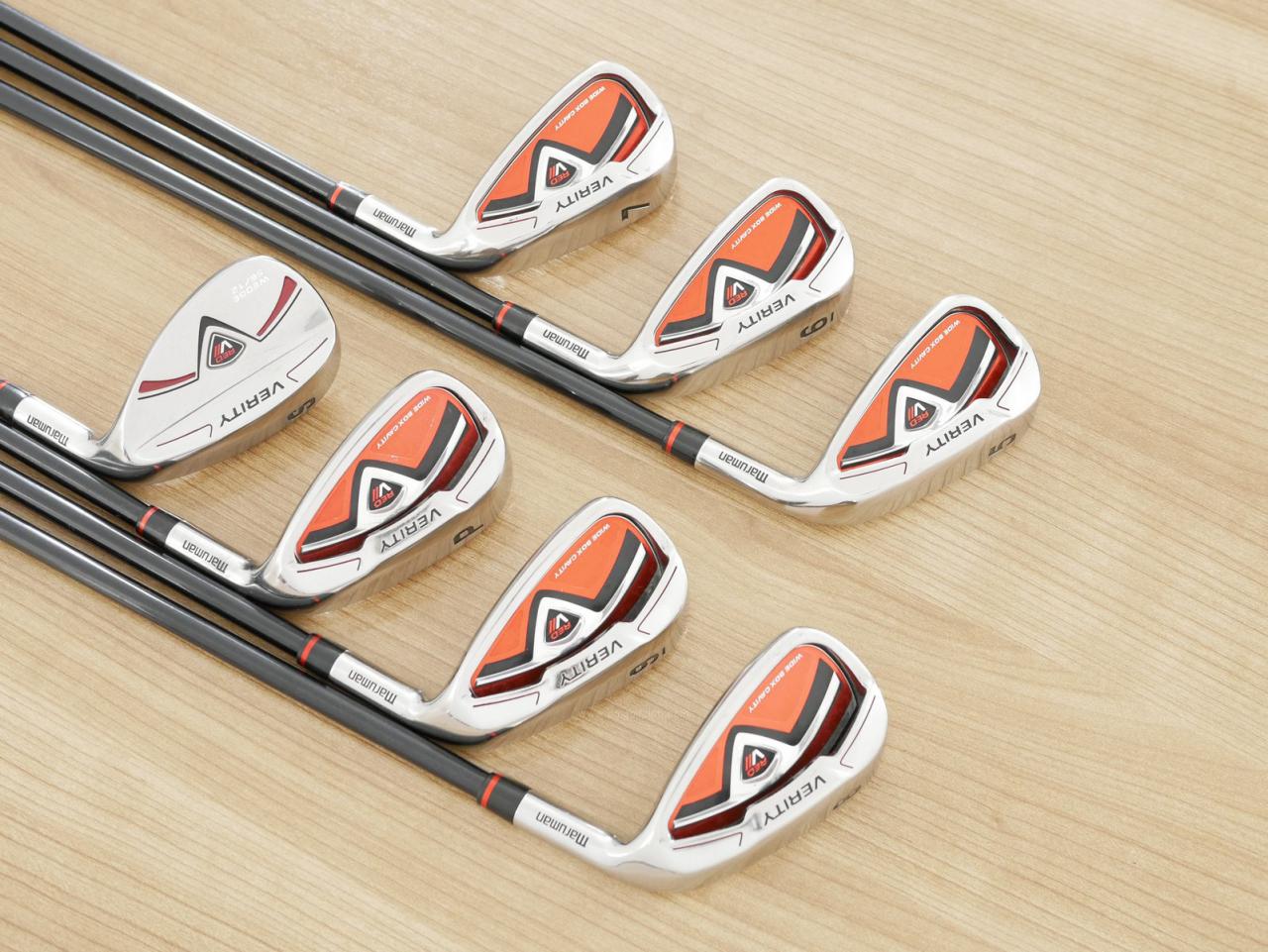 Iron set : Maruman : ชุดเหล็ก Maruman Red-V II (ใบใหญ่ ตีง่าย ไกล) มีเหล็ก 5-Pw,Sw (7 ชิ้น) ก้านกราไฟต์ Flex R