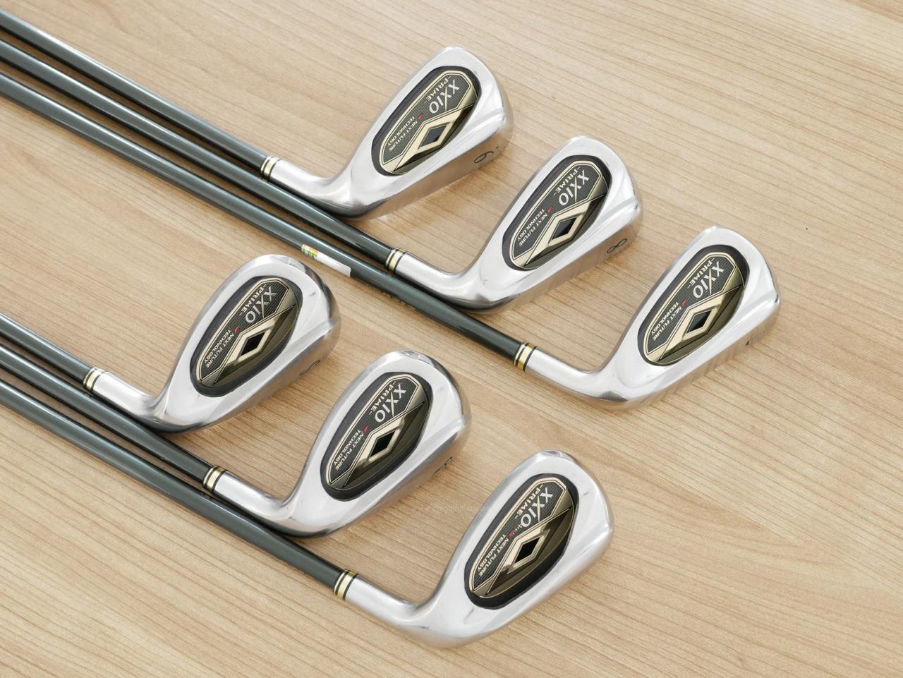Iron set : XXIO : ชุดเหล็ก XXIO Prime 7 (รุ่นท๊อปสุด ตีง่าย ไกล) มีเหล็ก 7-Pw,Aw,Sw (6 ชิ้น) ก้านกราไฟต์ SP-700 Flex SR