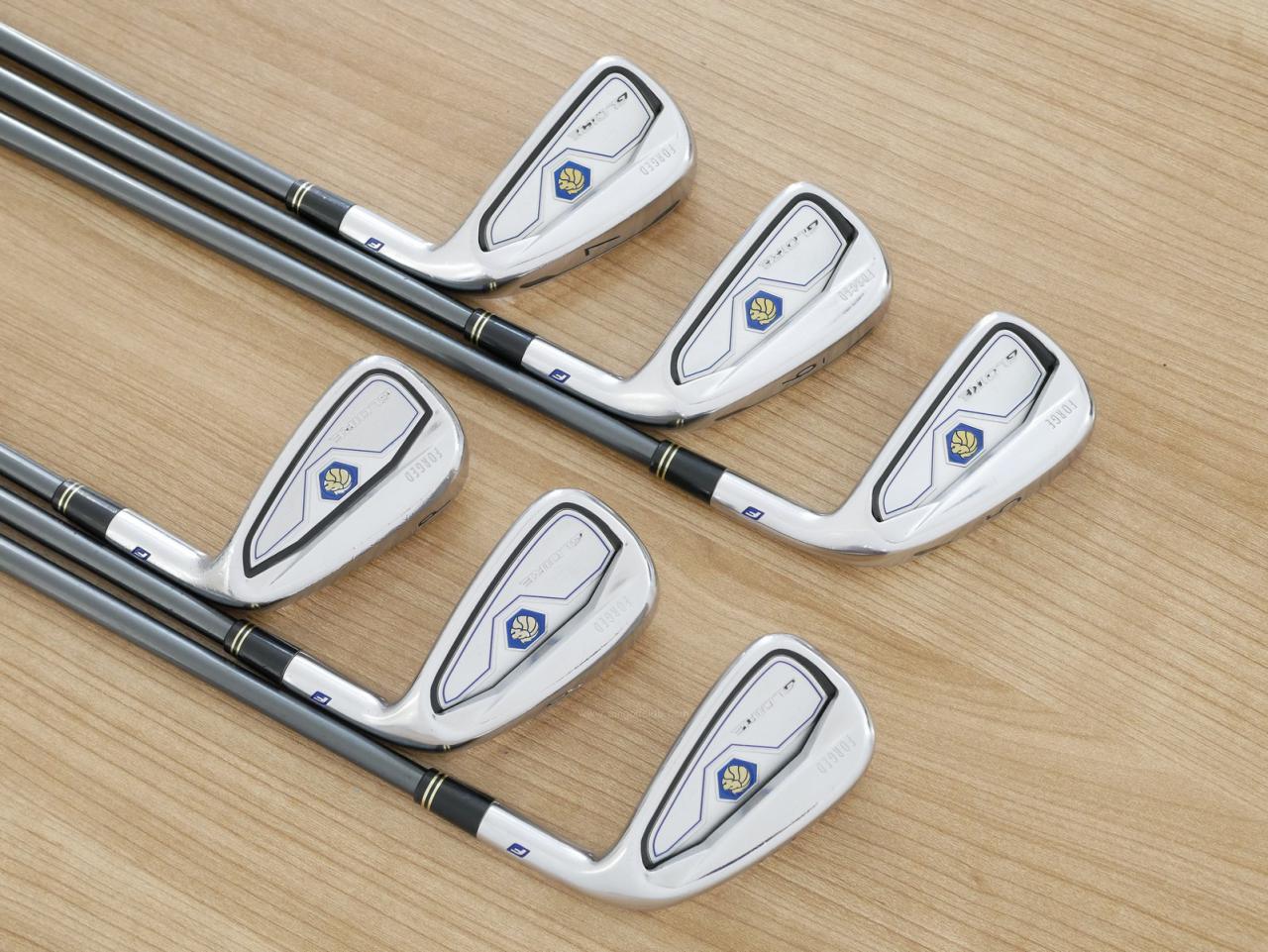 Iron set : Taylormade : ชุดเหล็ก Taylormade Gloire F Forged (รุ่นท๊อปสุด Japan Spec.) มีเหล็ก 5-Pw (6 ชิ้น) ก้านกราไฟต์ Flex S