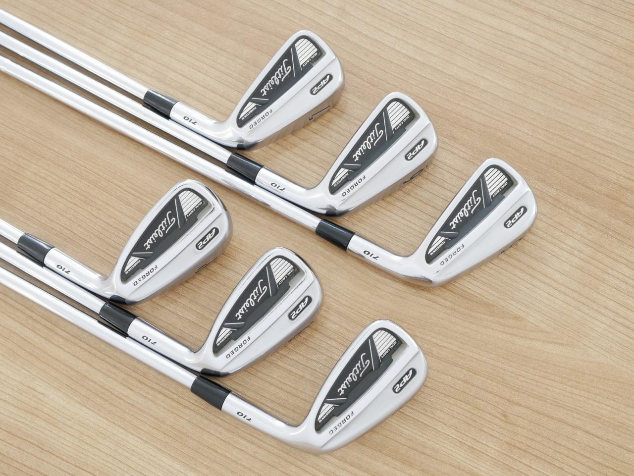 Iron set : Titleist : ชุดเหล็ก Titleist AP2 710 Forged มีเหล็ก 5-Pw (6 ชิ้น) ก้านเหล็ก NS Pro 950 Flex R