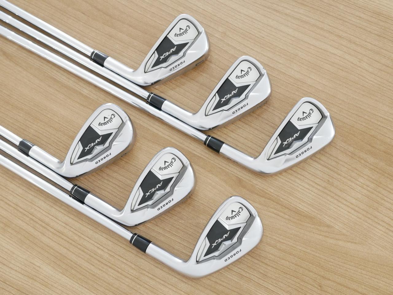 Iron set : Callaway : ชุดเหล็ก Callaway APEX Forged (ออกปี 2019) มีเหล็ก 5-Pw (6 ชิ้น) ก้านเหล็ก NS Pro Modus 105 Flex S