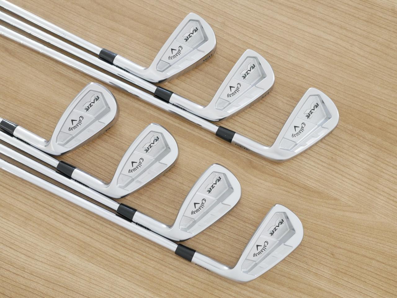 Iron set : Callaway : ชุดเหล็ก Callaway RAZR X Forged มีเหล็ก 4-Pw (7 ชิ้น) ก้านเหล็ก NS Pro 950 Flex S