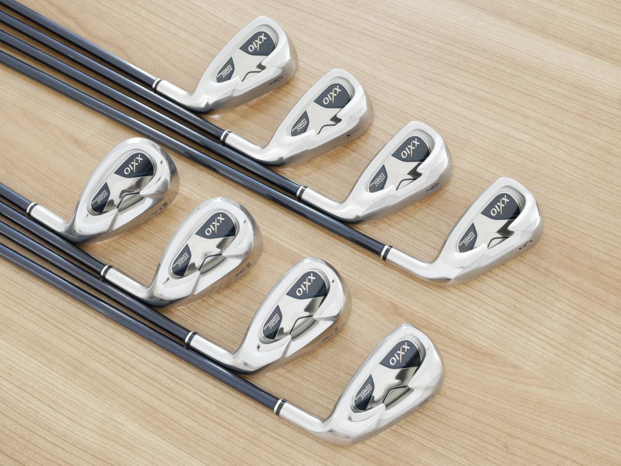 Iron set : XXIO : ชุดเหล็ก XXIO Impact Power Matching 5 มีเหล็ก 5-Pw,Aw,Sw (8 ชิ้น) ก้านกราไฟต์ MP-500 Flex R