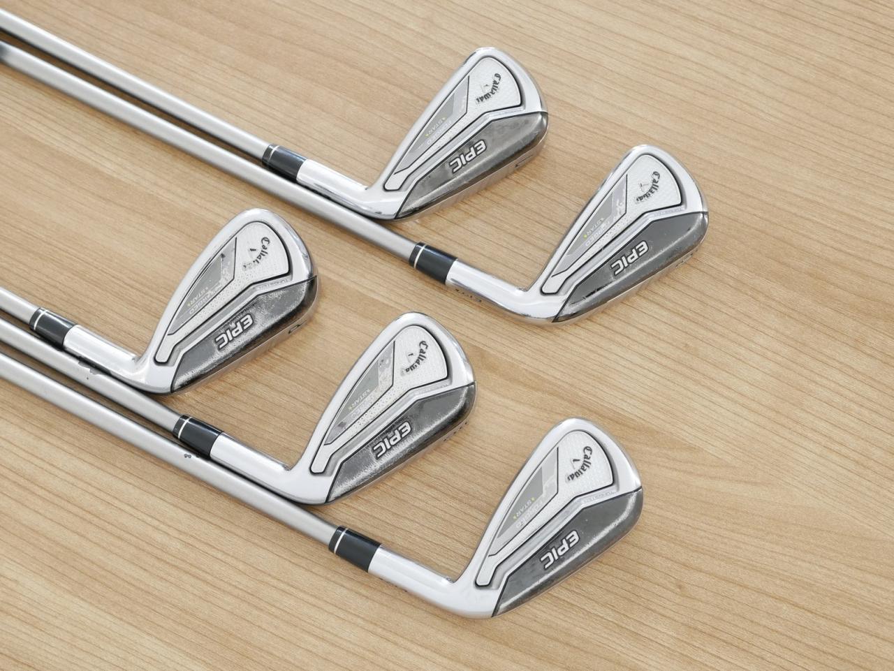 Iron set : Callaway : ชุดเหล็ก Callaway EPIC Forged Star (รุ่นท้อปสุด ปี 2020 ตีไกลกว่าปกติ 2 เบอร์) มีเหล็ก 6-Pw (5 ชิ้น) ก้านกราไฟต์ Fujikura Speeder Evolution Flex R