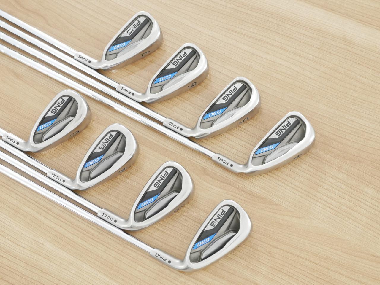 Iron set : Ping : ชุดเหล็ก Ping G30 (ตีง่ายมาก) มีเหล็ก 4-Pw,Aw (8 ชิ้น) ก้านเหล็ก Ping CFS Flex R