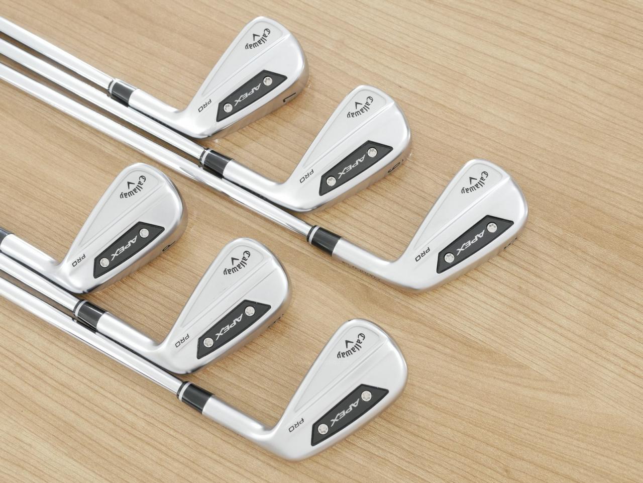 Iron set : Callaway : ชุดเหล็ก Callaway APEX Pro Forged (ออกปี 2024) มีเหล็ก 5-Pw (6 ชิ้น) ก้านเหล็ก NS Pro Modus 120 Flex S