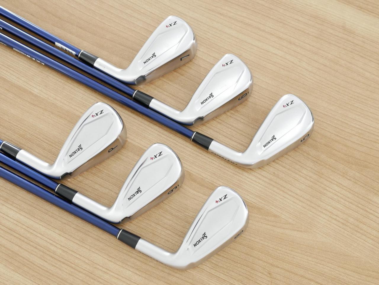 Iron set : Other Brand : ชุดเหล็ก Srixon ZX4 Face Forged (รุ่นปี 2021 ตีง่าย ไกล) มีเหล็ก 5-Pw (6 ชิ้น) ก้านกราไฟต์ Mitsubishi Diamana ZX 60 Flex S