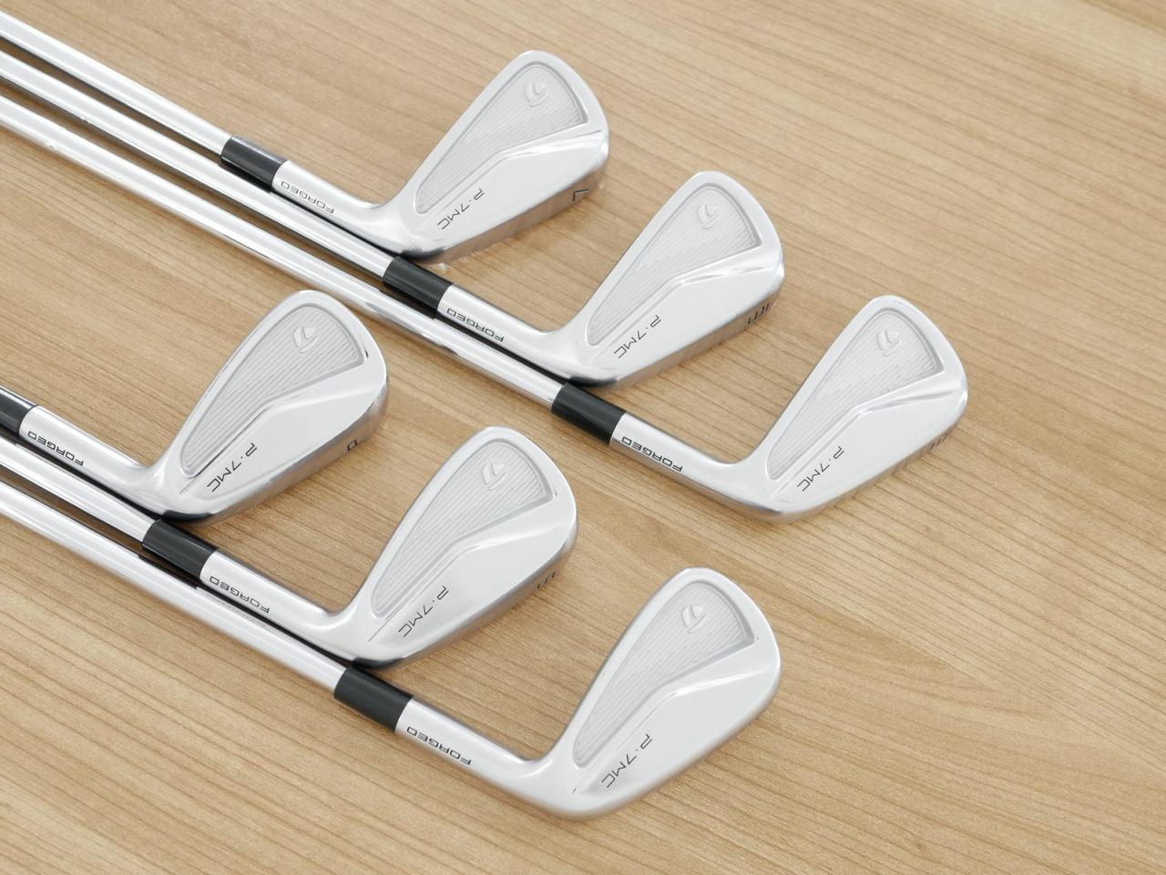 Iron set : Taylormade : ชุดเหล็ก Taylormade P7MC Forged (ซีรี่ย์ท้อปสุด ออกปี 2021) มีเหล็ก 5-Pw (6 ชิ้น) ก้านเหล็ก Dynamic Gold EX Weight Lock Tour Issue S200