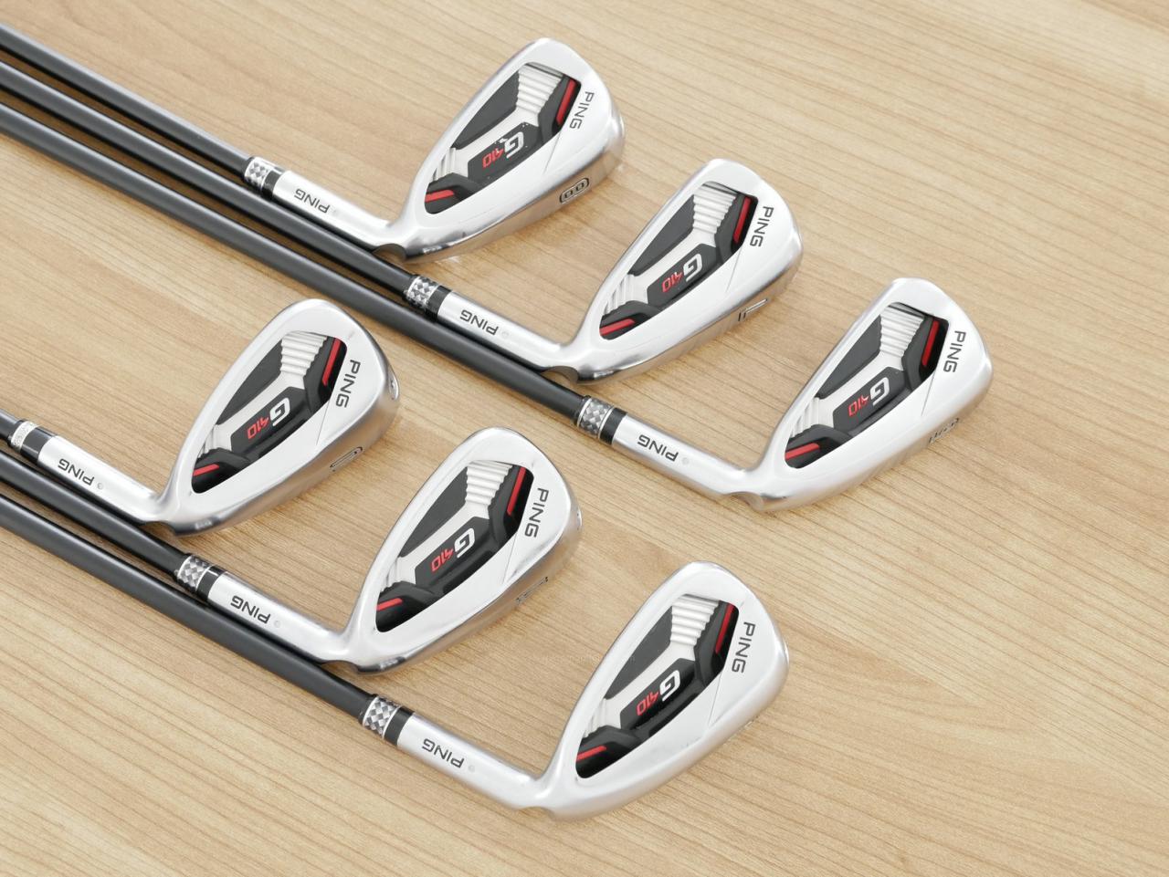 Iron set : Ping : ชุดเหล็ก Ping G410 (รุ่นปี 2019 Japan Spec. ใบใหญ่ ง่าย ไกล) มีเหล็ก 6-Pw,Aw (6 ชิ้น) ก้านกราไฟต์ Ping ALTA J CB Flex S