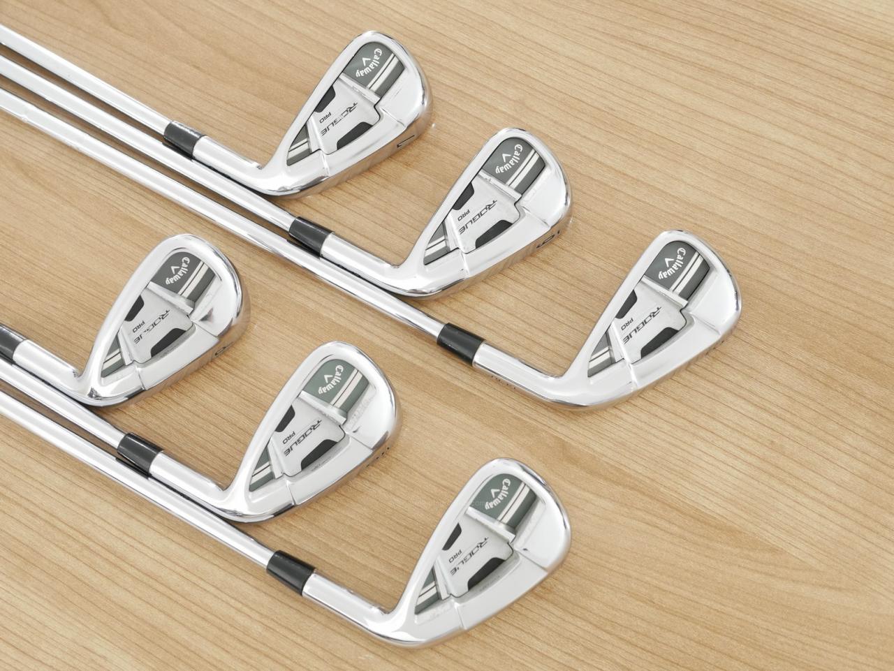 Iron set : Callaway : ชุดเหล็ก Callaway Rogue Pro CF18 (ออกปี 2018 นุ่ม มัน คม) มีเหล็ก 5-Pw (6 ชิ้น) ก้านเหล็ก NS PRO 950 Flex S