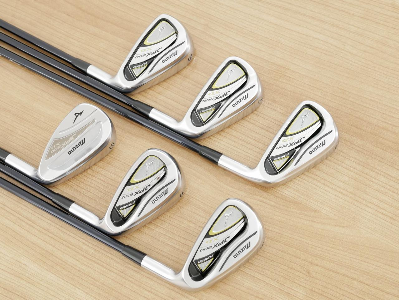 Iron set : Mizuno : ชุดเหล็ก Mizuno JPX 800 XD Forged มีเหล็ก 6-Pw,Gw (6 ชิ้น) ก้านกราไฟต์ Flex R