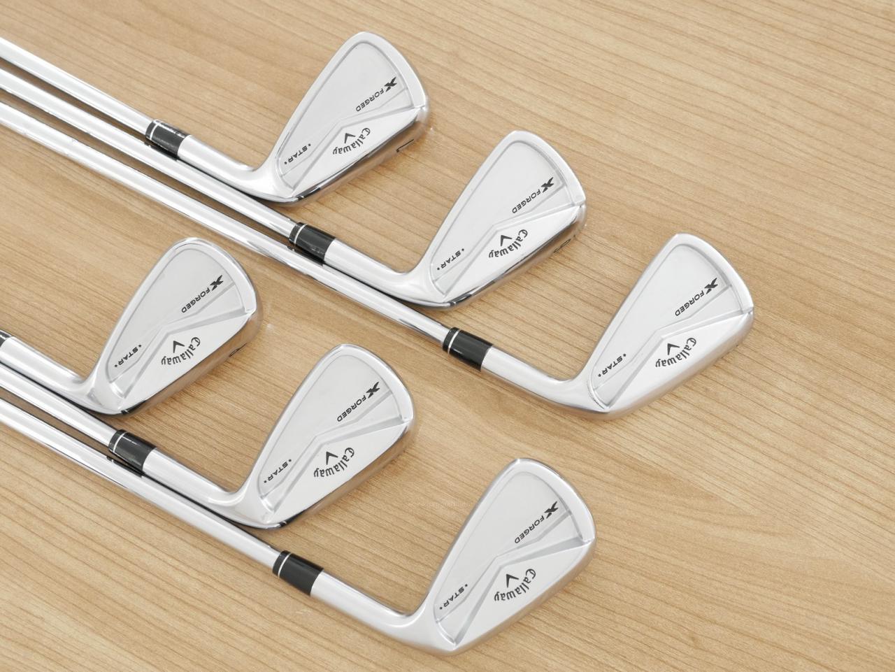 Iron set : Callaway : ชุดเหล็ก Callaway X Forged Star (ออกปี 2024) มีเหล็ก 5-Pw (6 ชิ้น) ก้านเหล็ก NS Pro Modus 105 Flex S