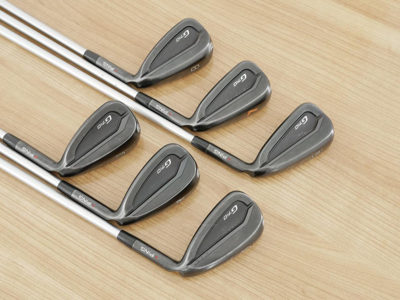 Iron set : Ping : ชุดเหล็ก Ping G710 (ปี 2021 Japan Spec. ใบใหญ่ ง่ายที่สุด ไกลที่สุดของ Ping) มีเหล็ก 6-Pw,Aw (6 ชิ้น) ก้านกราไฟต์ Fujikura MCI 80 Flex R