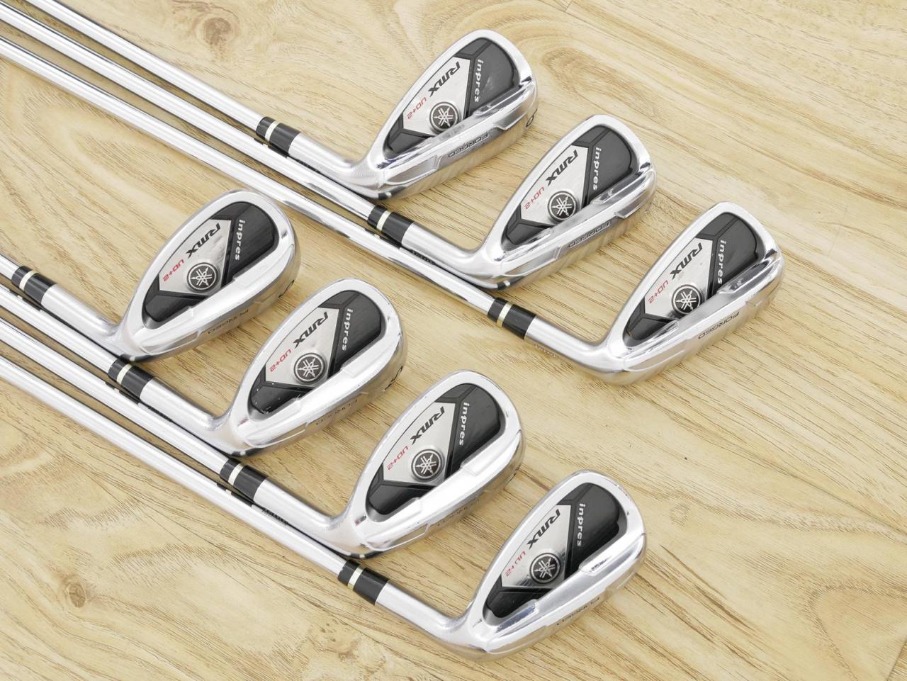 Iron set : Yamaha : ชุดเหล็ก Yamaha Inpres RMX UD+2 (ปี 2017 ตีไกลที่สุด ไกลกว่าเหล็กทั่วไป 2 เบอร์) มีเหล็ก 7-Pw,Aw,As,Sw (7 ชิ้น) ก้านเหล็ก NS Pro ZELOS 7 Flex R